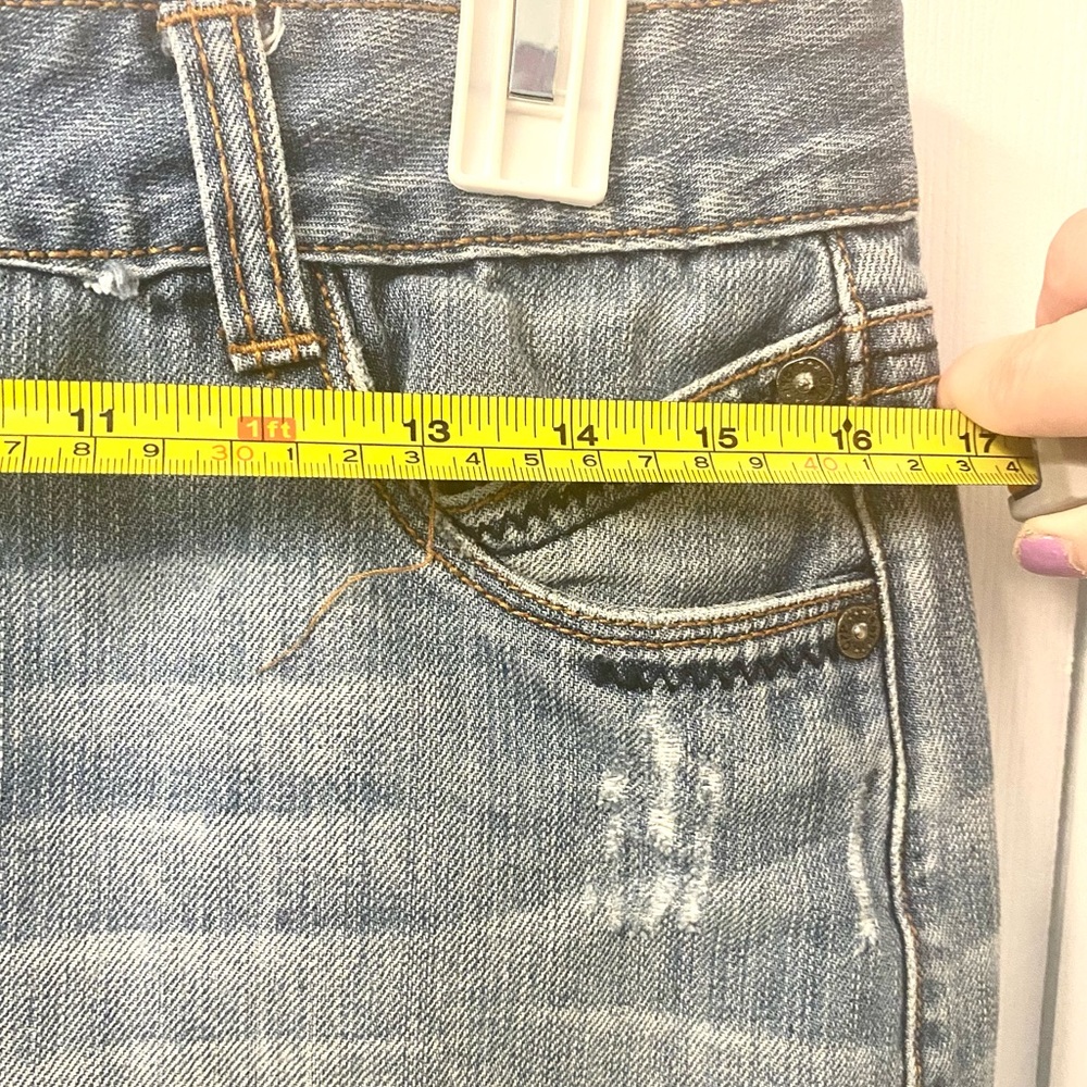Chip & Pepper Denim Distressed Mini Skirt - Picture 6 of 7